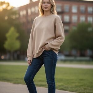 Kohl's coral Crew Neck Sweater